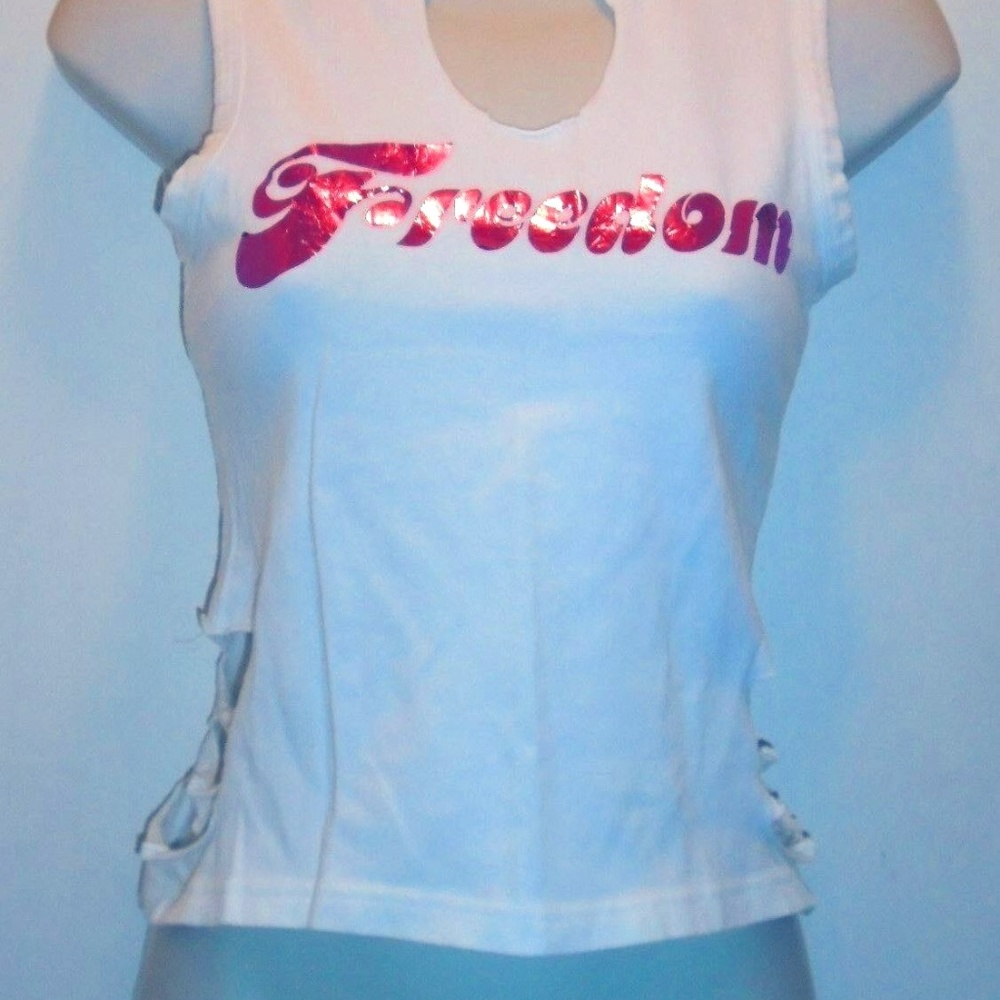 Vintage Freedom Summer Fun Cotton Shirt Top